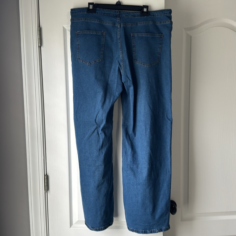 Drawstring jeans with stretch. - Picture 2 of 3